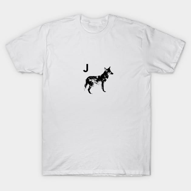 J is for Jackal T-Shirt by foxface